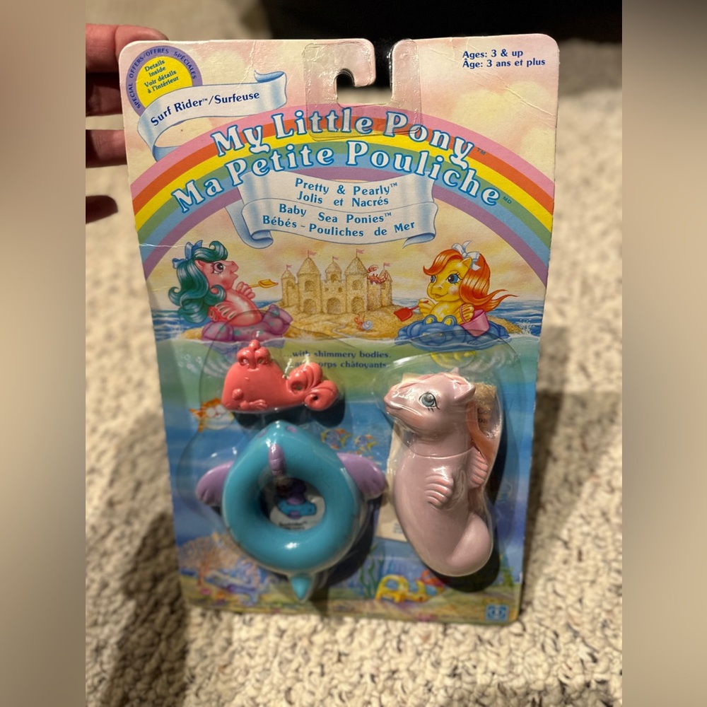 Vintage surf rider my little pony. In original packaging.